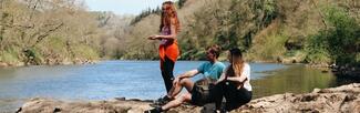 Young People at Symonds Yat, river Wye