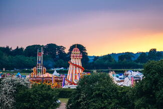 How the light gets in festival at sunset