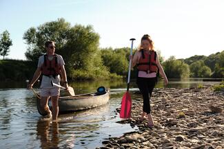 canoeing river wye