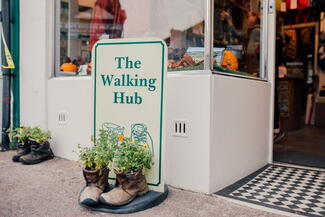 walking hub shop and hostel