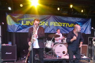 Linton Festival musicians on stage