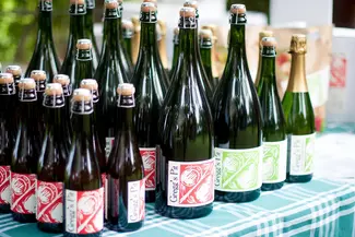 bottles of gregg's pit cider and perry