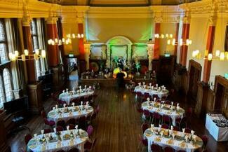 Inside the banquet hall