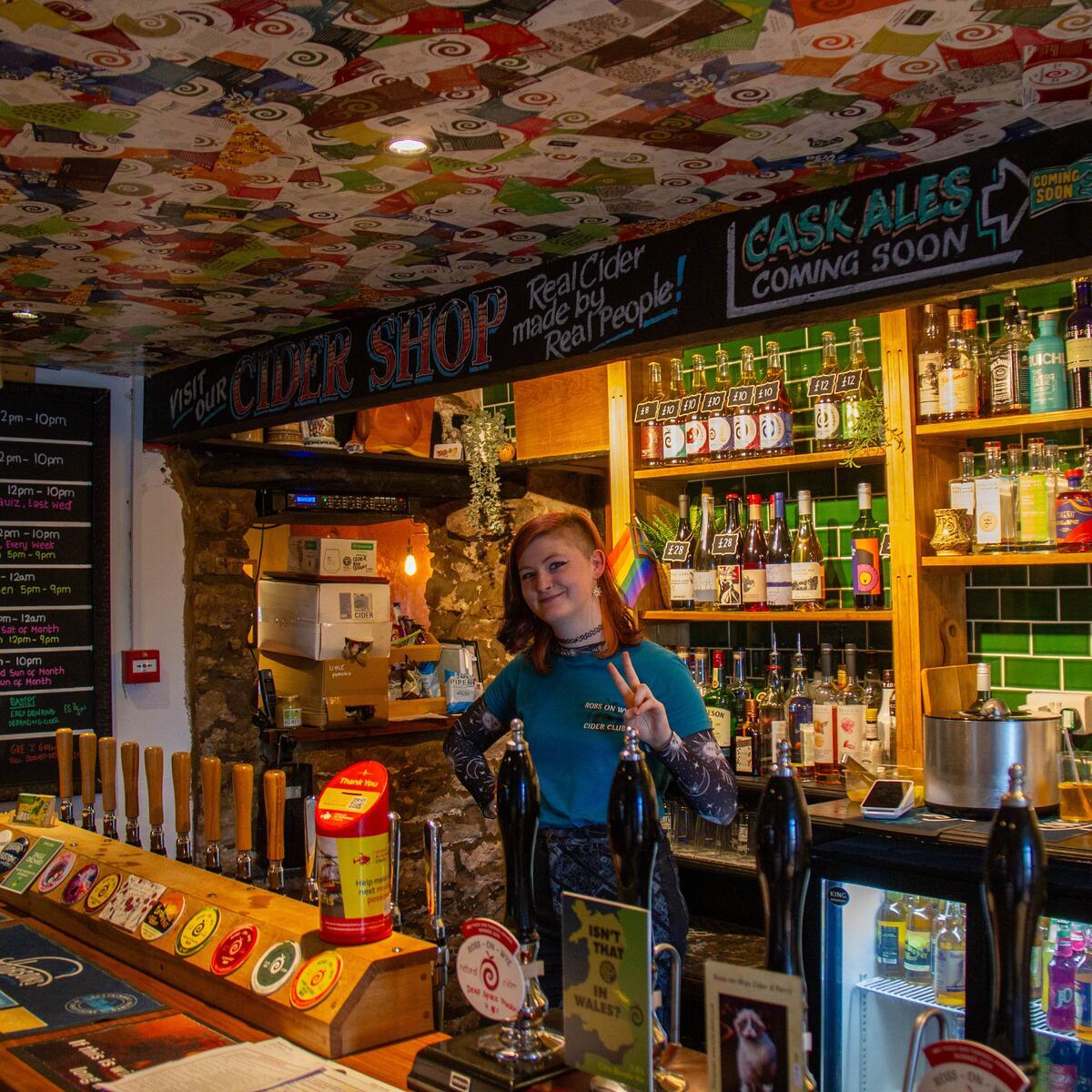 Bar with bartender