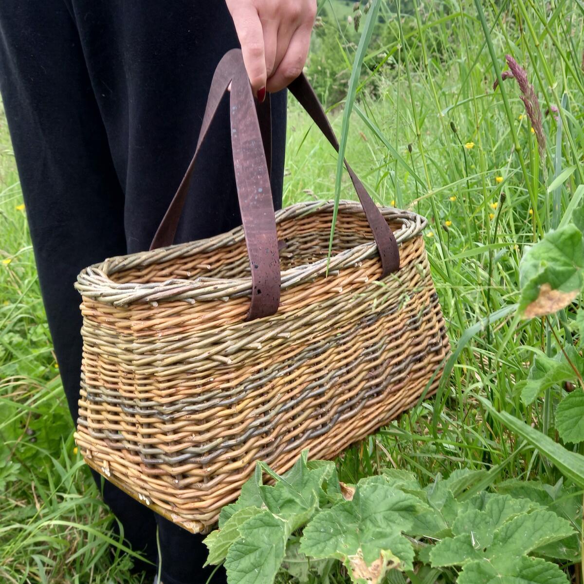 Woven willow basket