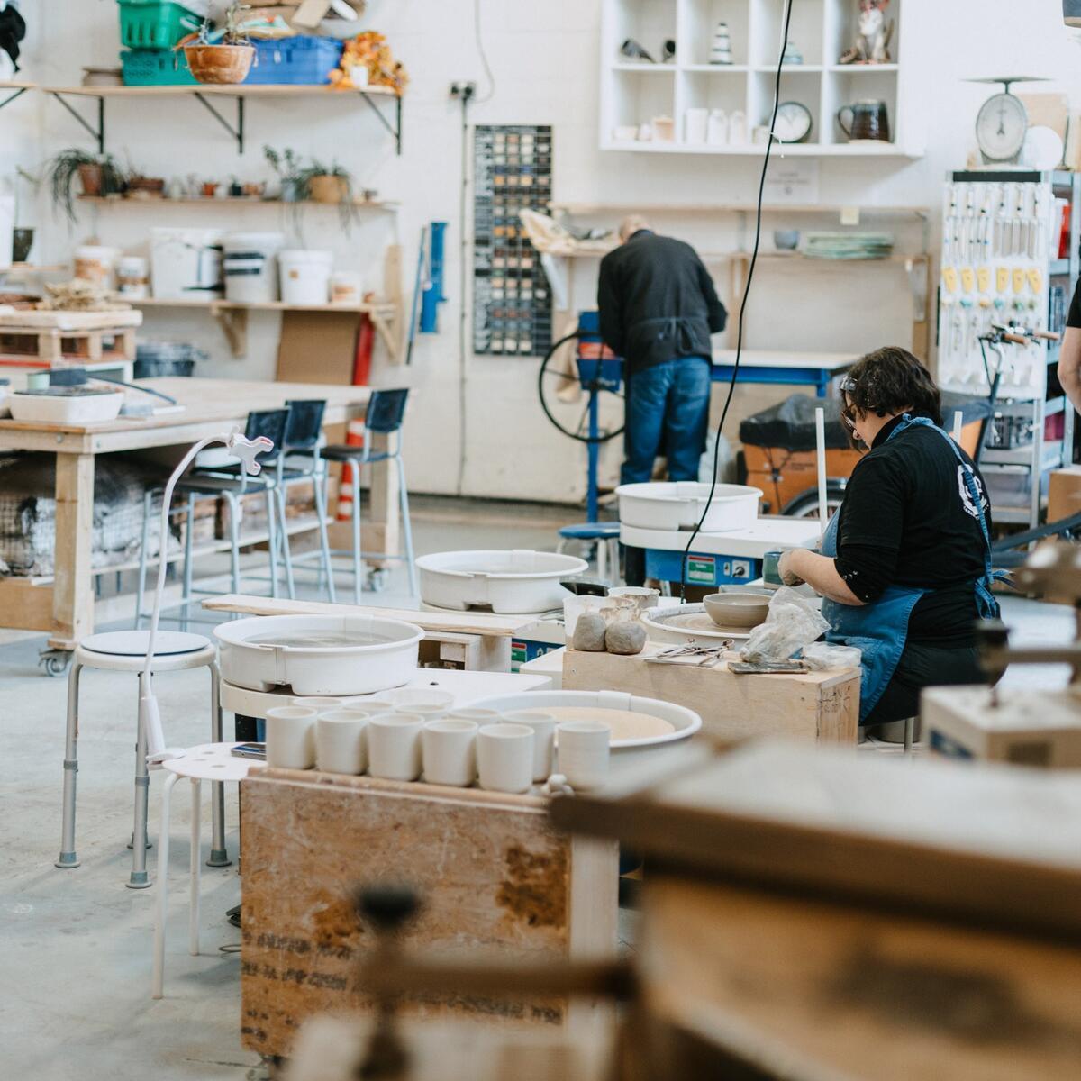 Large ceramics studio