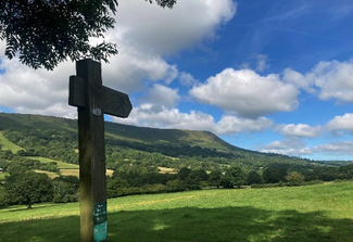 Views over to the Black Mountains