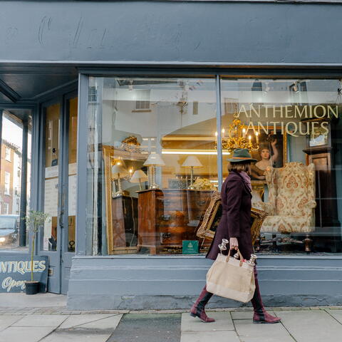 Antique shop exterior