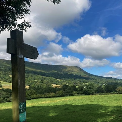 Views over to the Black Mountains