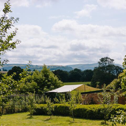 View of the black mountains