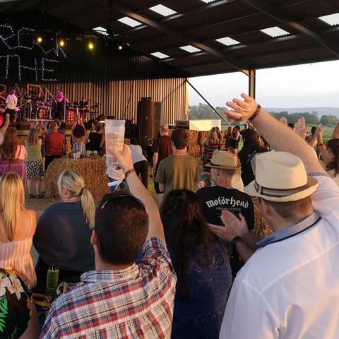 Crowd enjoying the music