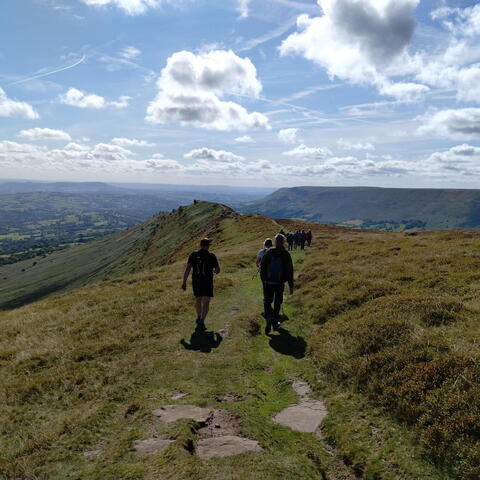 2 people walking