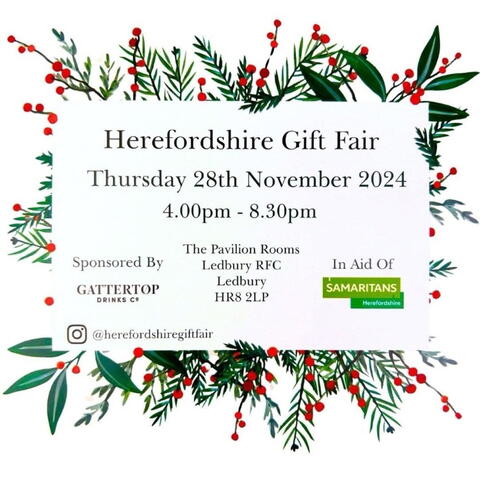 Poster for Herefordshire Gift Fair 2024