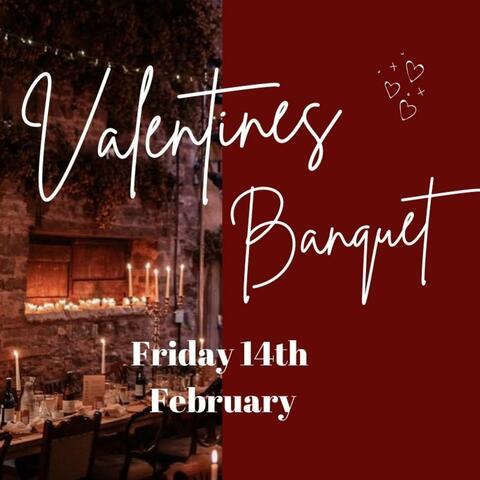 Valentines Banquet event poster