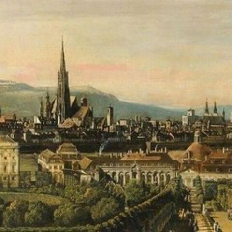 A painting of of Vienna city 