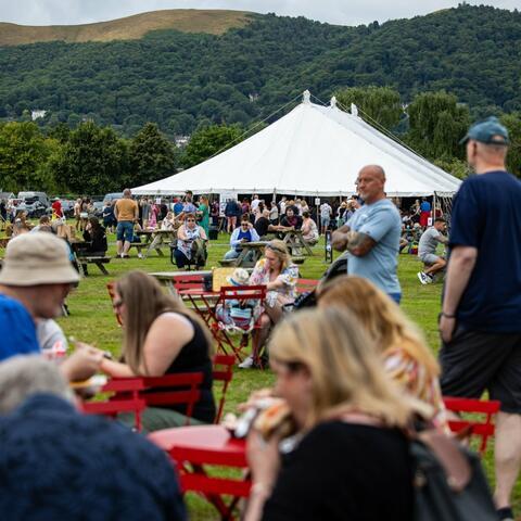 People at an outdoor event