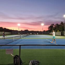 Tennis under Floodlights