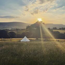 Sunset over the Black Mountains