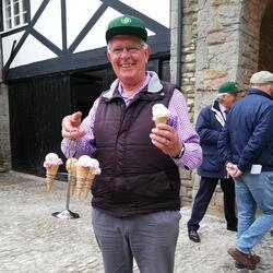 Man Enjoying Icecreams